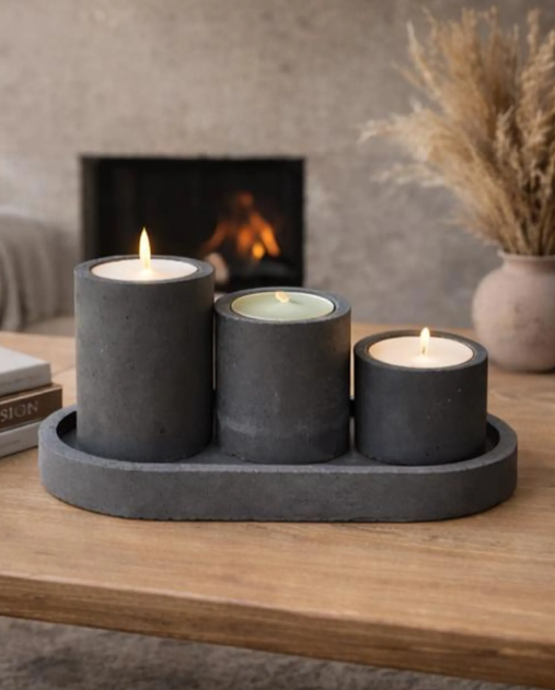 The Ember | Concrete Candle Holder